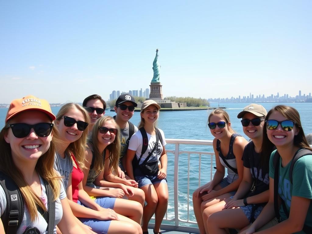Excursión a la Estatua de la Libertad durante campamentos en Nueva York