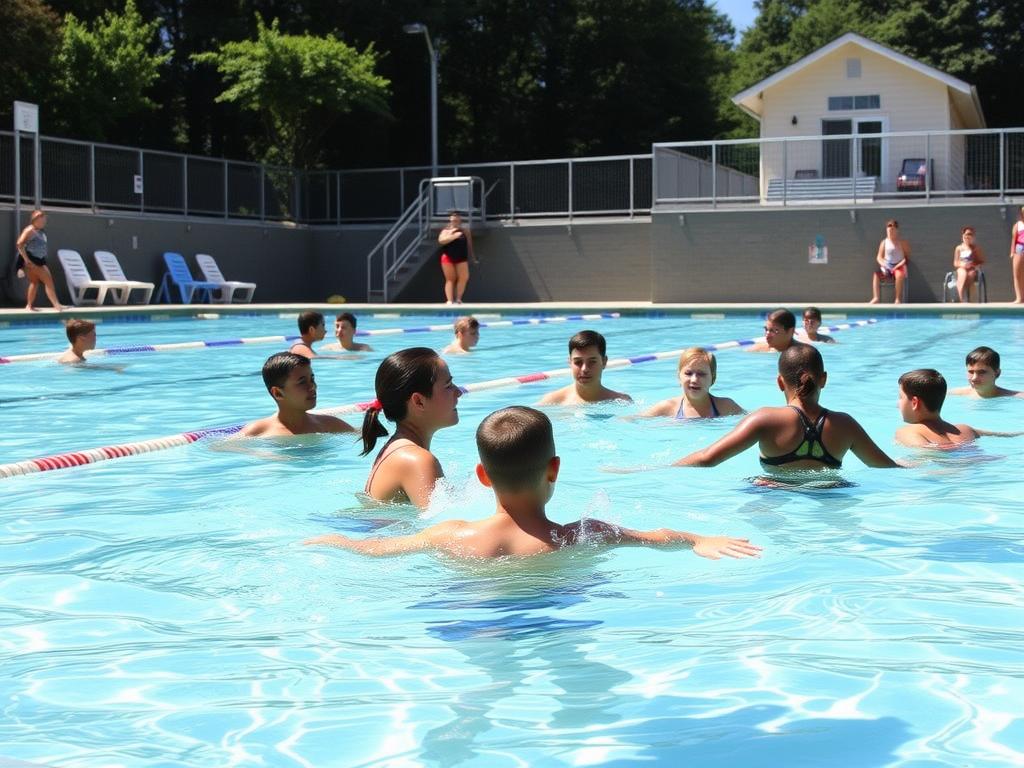 Jóvenes disfrutando de actividades acuáticas en campamentos de verano Camp New York