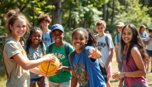 Jóvenes disfrutando de actividades en los campamentos de verano Camp New York